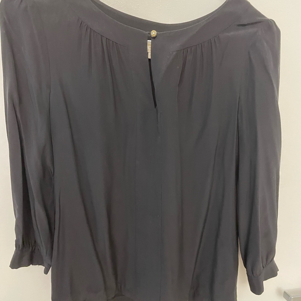 Black silk Kate spade blouse